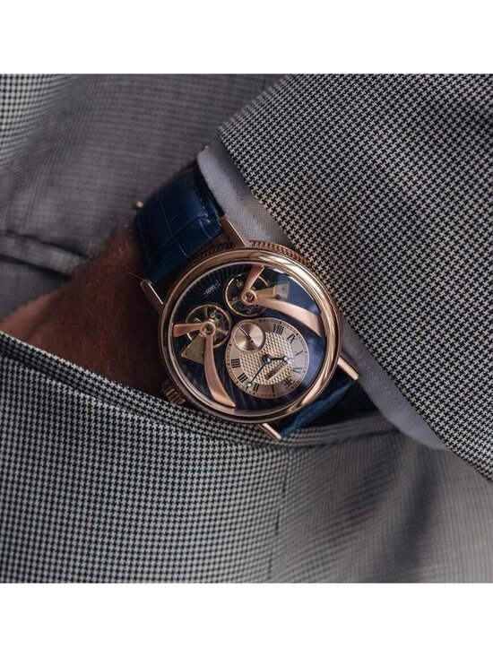 NWT Thomas Earnshaw Beaufort Anatolia Blue Dial Men\'s Watch
